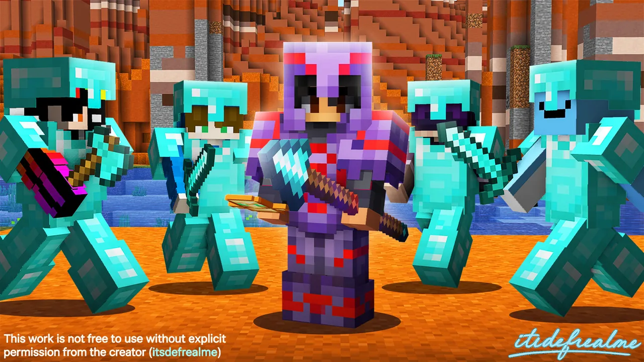 Diamond Squad, Minecraft thumbnail by itsdefrealme