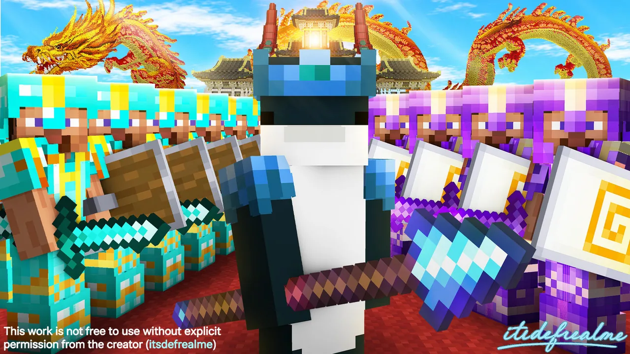Dragon Army, Minecraft thumbnail by itsdefrealme
