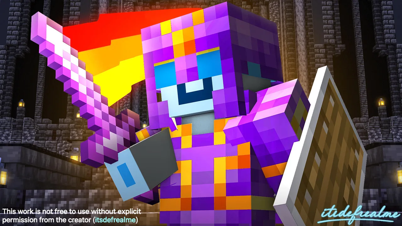 Rainbow Blade, Minecraft thumbnail by itsdefrealme